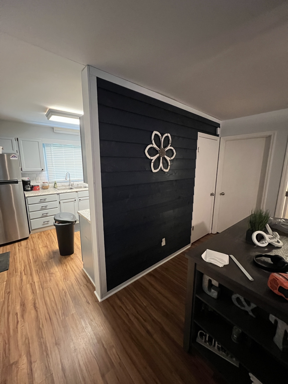 Custom accent wall completed by To-A-T